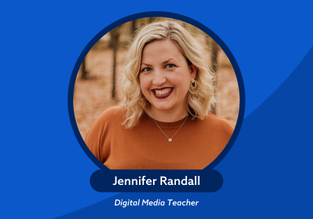 the content generation logo episode 31 jennifer randall carroll isd photo of Jennifer on the left side
