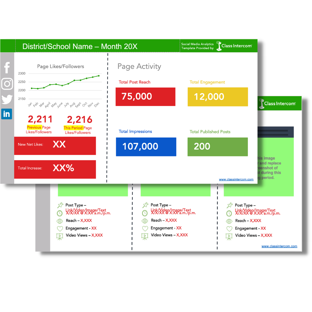 creating-a-social-media-report-for-your-school-with-template-class