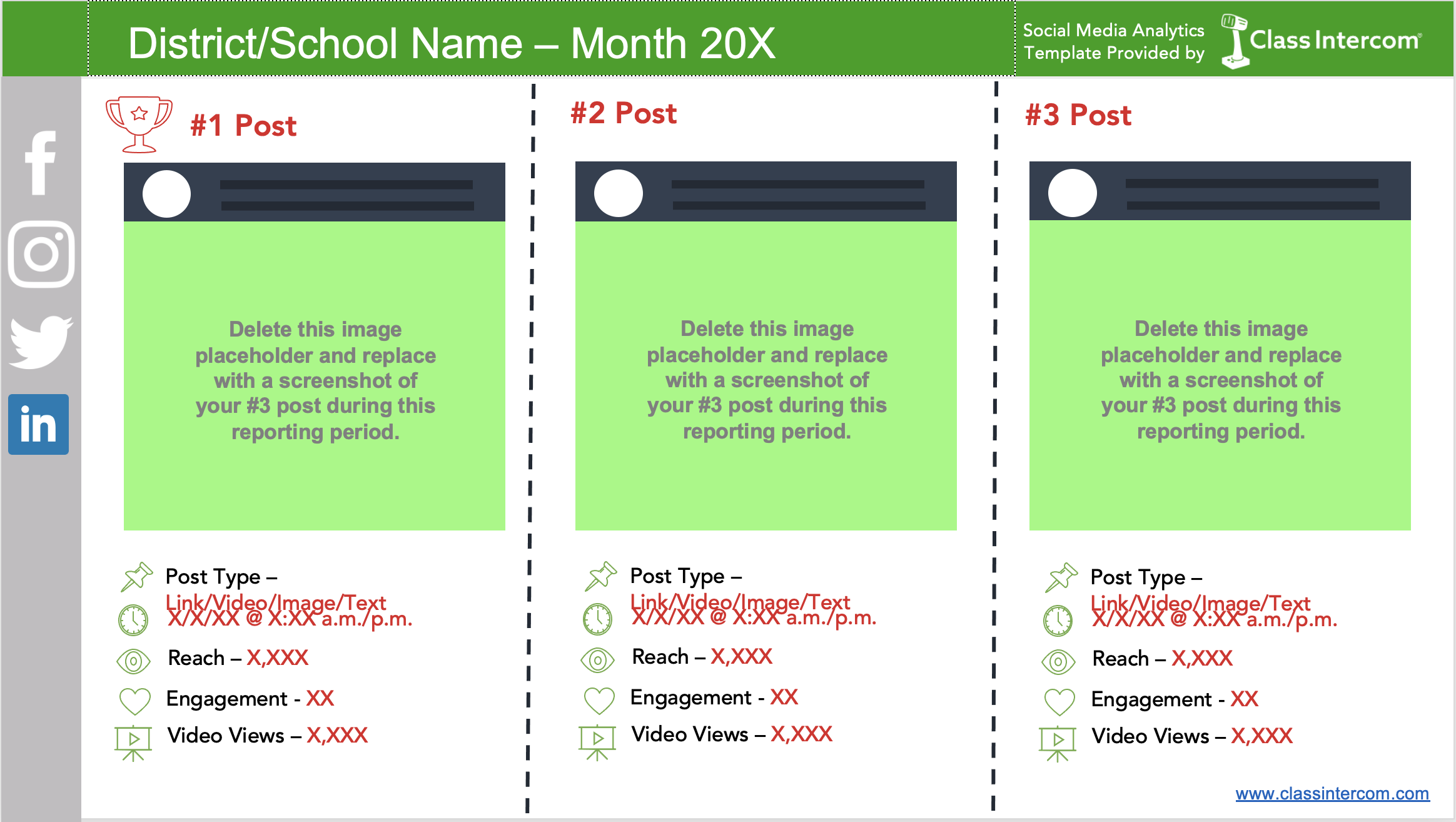 Creating a Social Media Report for Your School (with Template) | Class  Intercom