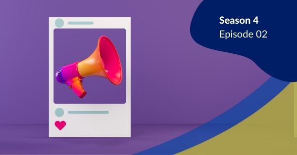A megaphone inside of an Instagram post.