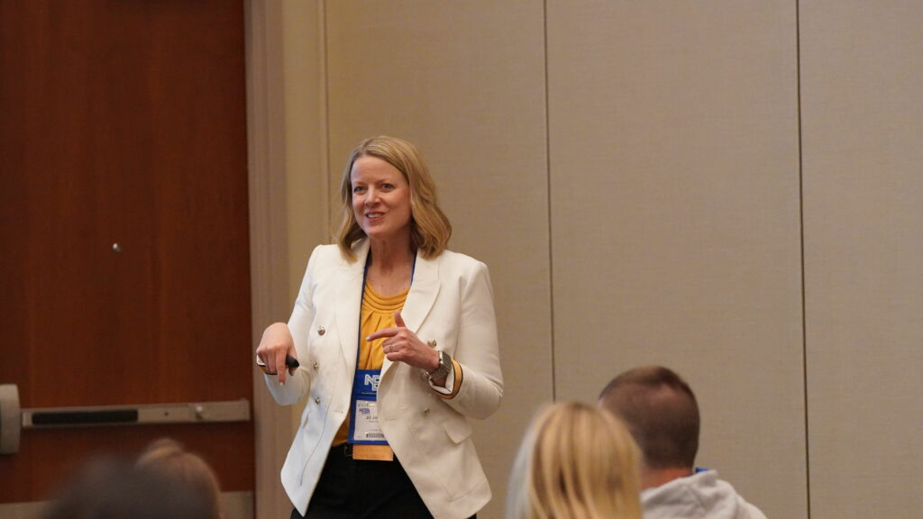 Dr. Jill Johnson presenting at NETA conference