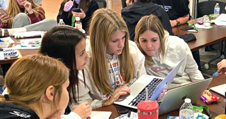 Students at the Content Generation Workshop