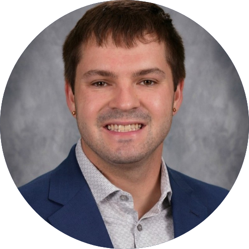 Photo of Landon Parker. Social media specialist at Blue Valley Schools.