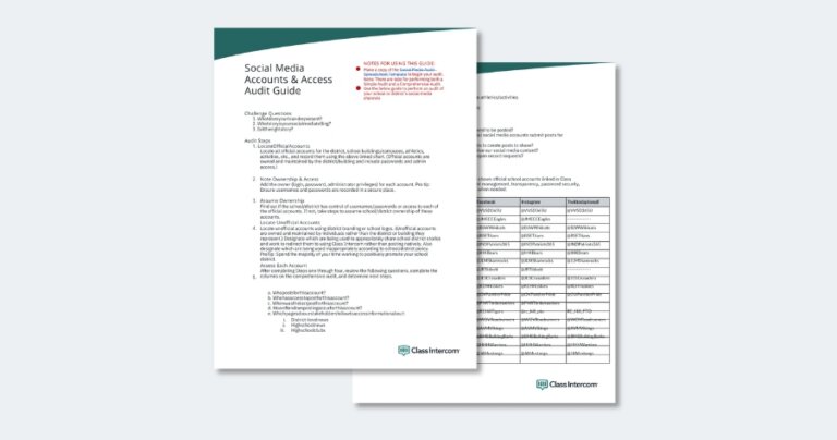 Guide for auditing who has access to your school's social media accounts.