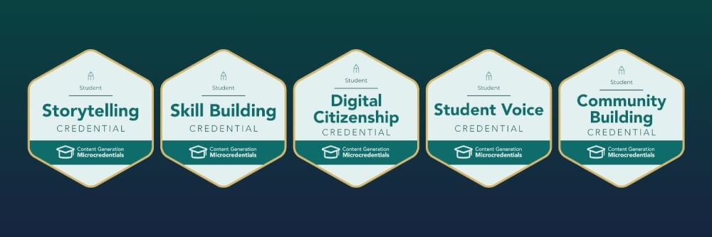Class Intercom Content Generation Microcredentials digital badge and certificate